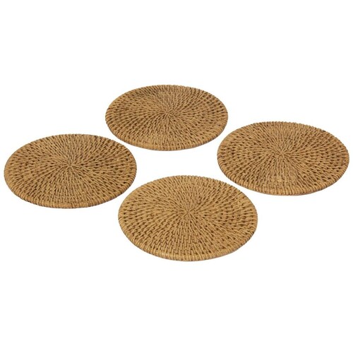 Home Nature Set de 4 Portavasos Redondos Natura 13*13*0.7 Cm