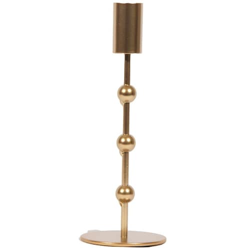 Home Nature Candelabro de Metal Grande Color Dorado 9*9*30 Cm