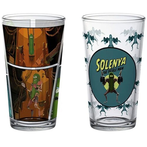 Set Exclusivo de 4 Vasos de Vidrio Edición Limitada 1 - Rick And Morty Geek Industry