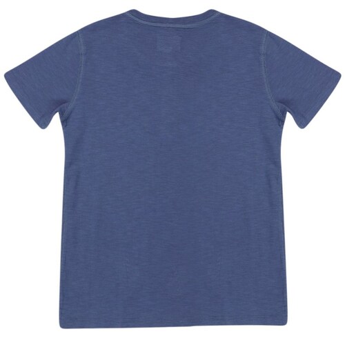 Playera Jeanious Manga Corta Cuello Henley para Niño