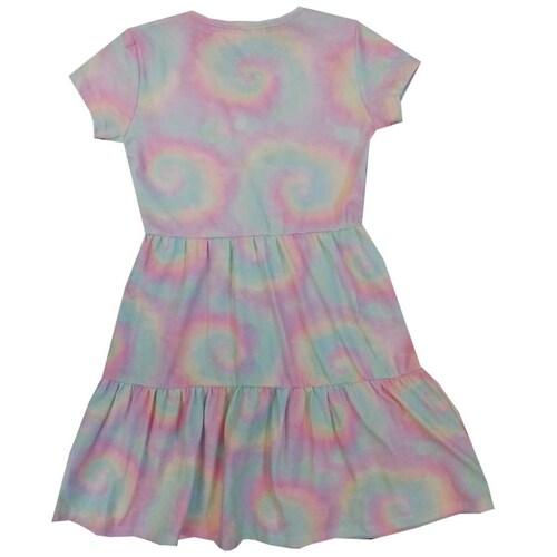 Vestido para Niña Manga Corta con Estampado Hello Kitty