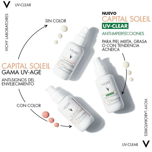 Vichy Protector Solar Anti-Imperfecciones Uv-Clear Fps 50+