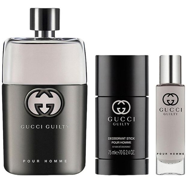 Gucci Guilty Set De 3 Pz Con Miniatura Para Hombre GENDER Hombre