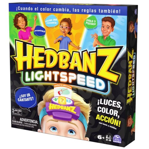 Hedbanz Lightspeed Juego de Preguntas