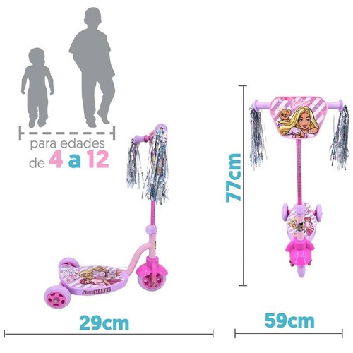 Monopatín Barbie Flying Wheel