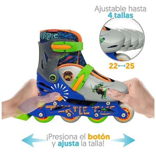 Patines Ninja Turtles Inline Skates Apache