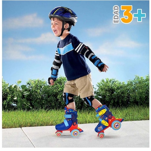 Patines Entrenadores Quad  Spiderman Flying Wheel