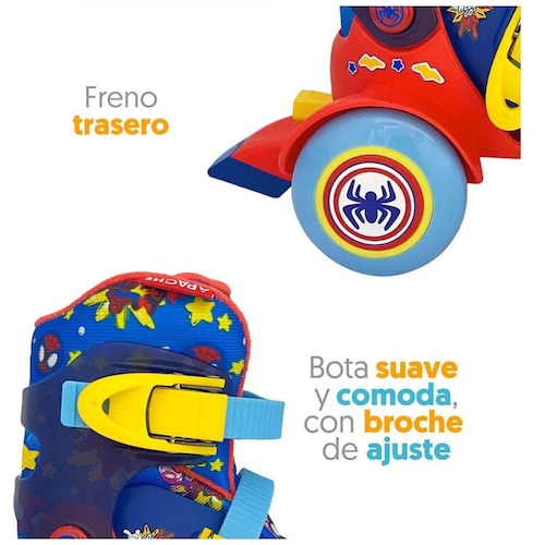 Patines Entrenadores Quad  Spiderman Flying Wheel