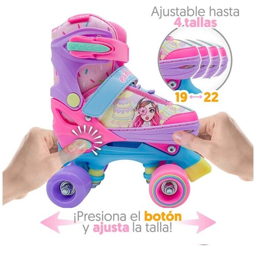 Patines Ajustables Quad  Mis Pastelitos Flying Wheel