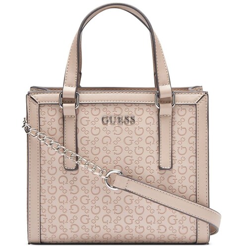 Bolsa Top Zip Café Claro Guess Factory