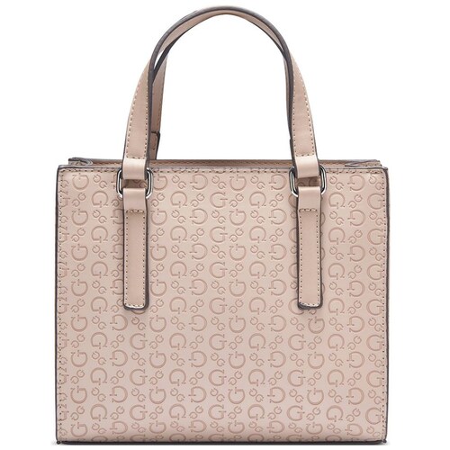 Bolsa Top Zip Café Claro Guess Factory