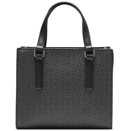 Bolsa Top Zip Negro Suavizado Guess Factory
