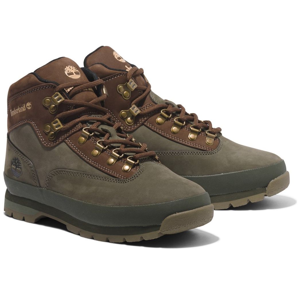 Bota Timberland en Piel Euro Hiker Verde