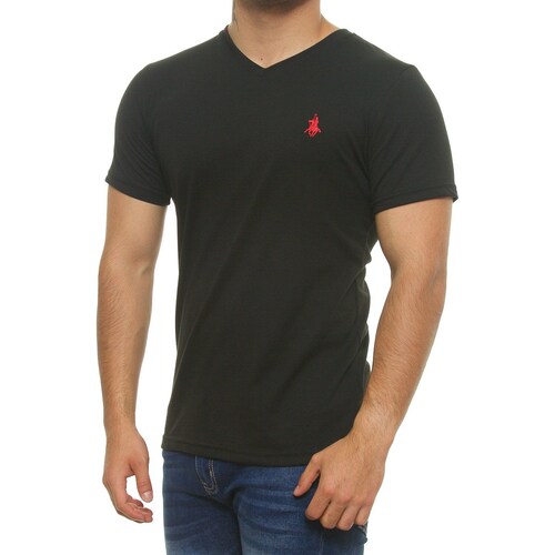 Playera Cuello V Manga Corta para Hombre Polo Club