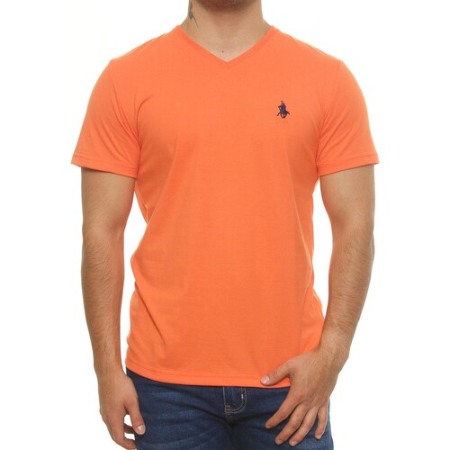Playera Cuello V Manga Corta para Hombre Polo Club