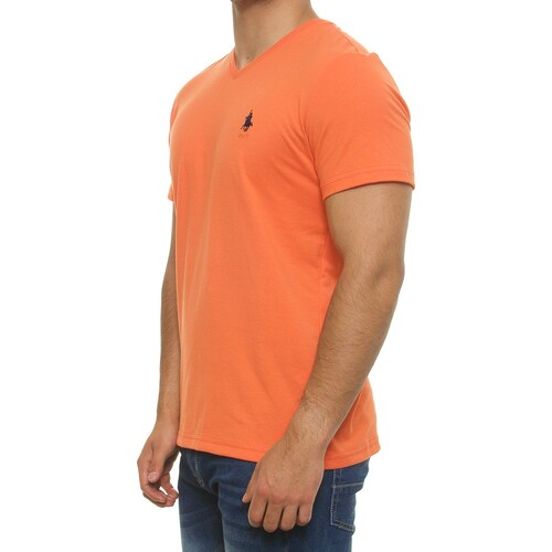 Playera Cuello V Manga Corta para Hombre Polo Club