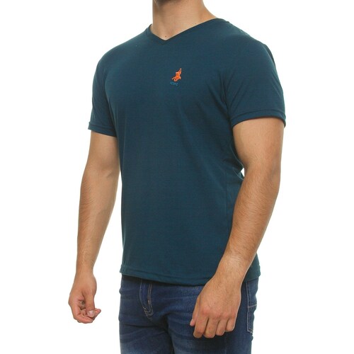 Playera Cuello V Manga Corta para Hombre Polo Club