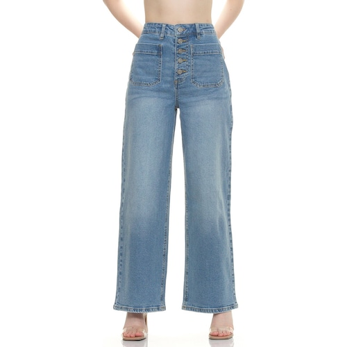 Jeans Súper Hr Wide Leg para Dama Dex