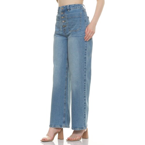 Jeans Súper Hr Wide Leg para Dama Dex