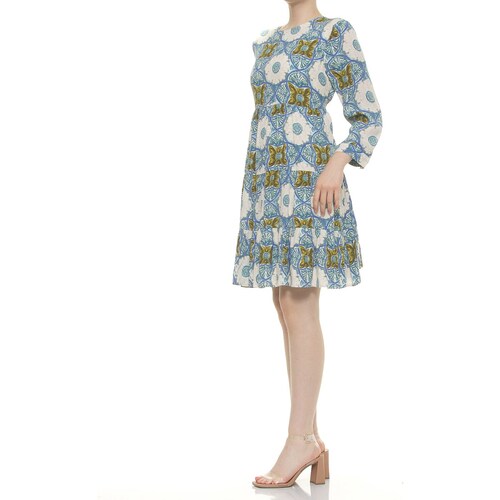 Vestido Casual Corto Estampado para Dama Arqueology