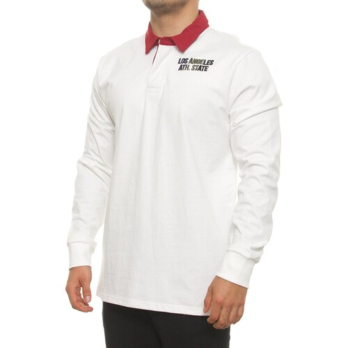 Playera Polo Rugby Manga Larga para Hombre Jeanious