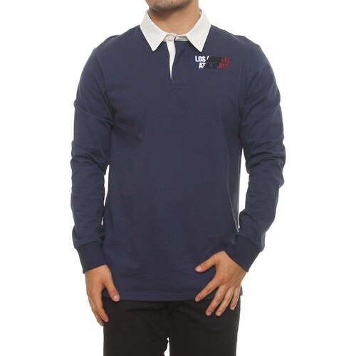 Playera Polo Rugby Manga Larga para Hombre Jeanious