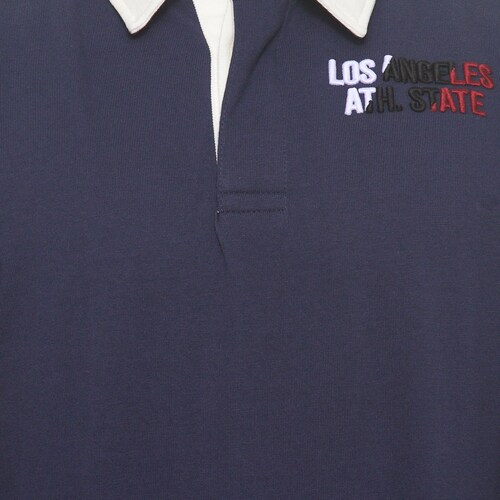 Playera Polo Rugby Manga Larga para Hombre Jeanious