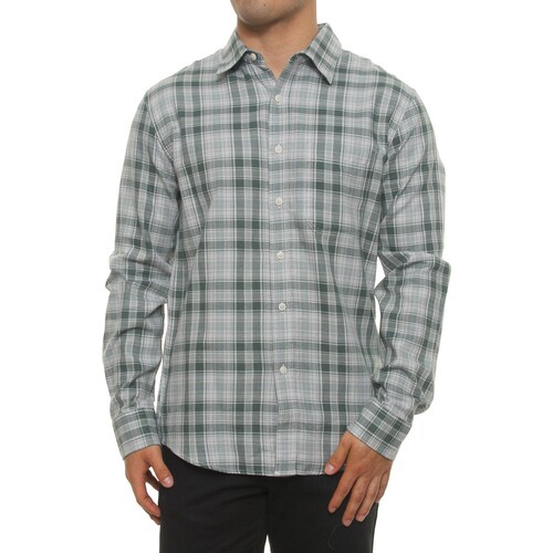 Camisa Casual a Cuadros Manga Larga para Hombre Jeanious