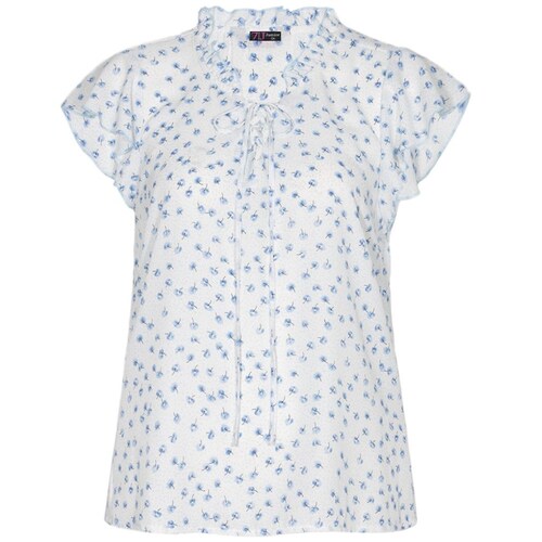 Blusa Mana Corta Escote con Amarre Cruzado 7Junior