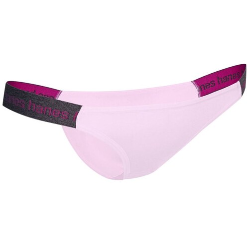 Hanes Slip A Tanga Donna, Pacco Da 6, Microfibra Comforet, Invisibile Sotto I Vestiti, Colori Assortiti