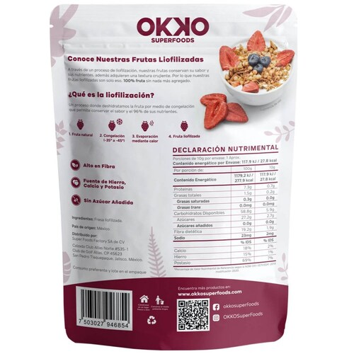 Fresa Liofilizada Okko 10G