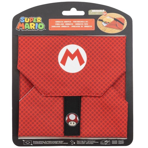 Envoltorio de Sandwich Reutilizable Super Mario Nintendo