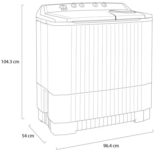 Lavadora Lg Doble Tina 18Kg Wp18War Blanca