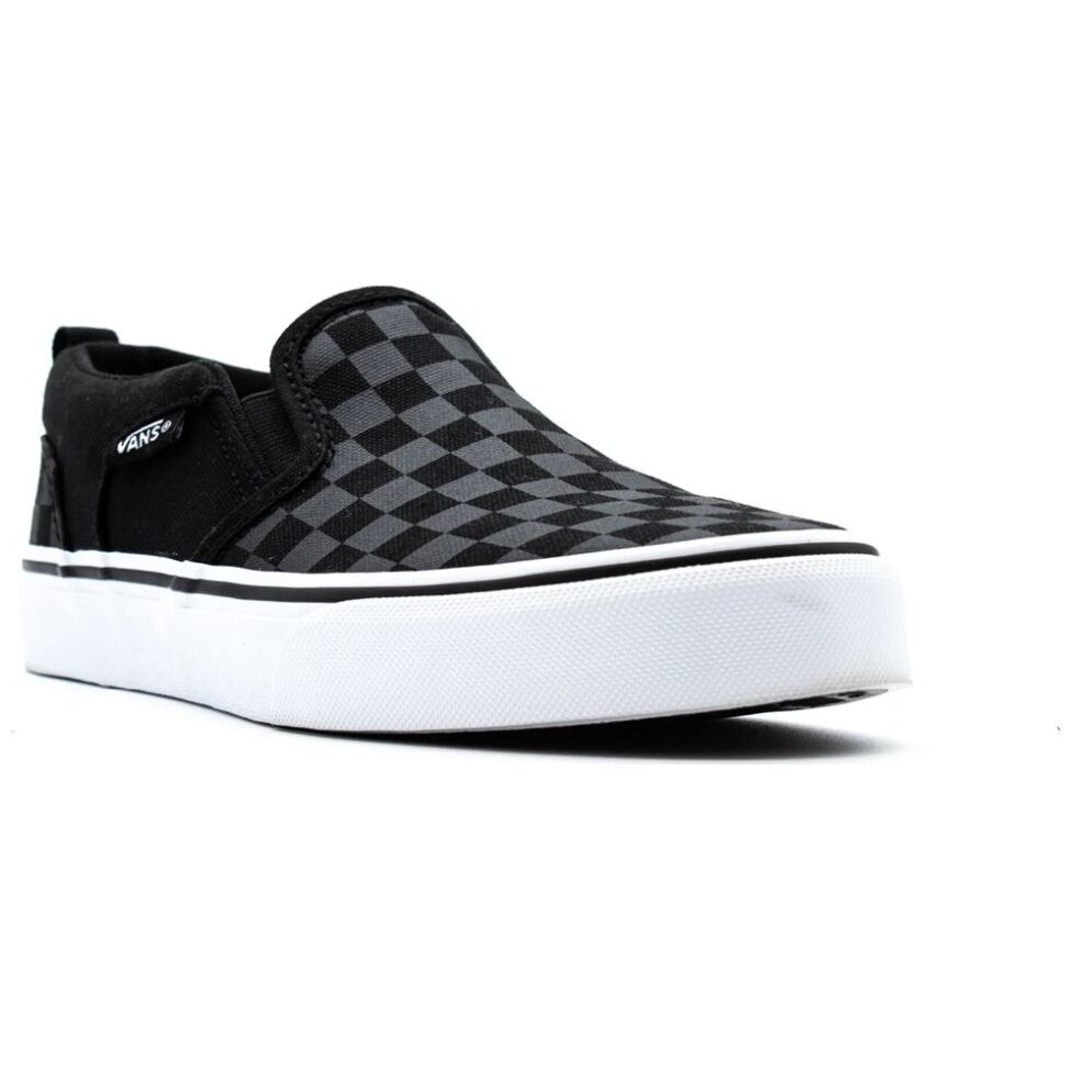 Vans negros discount con linea blanca