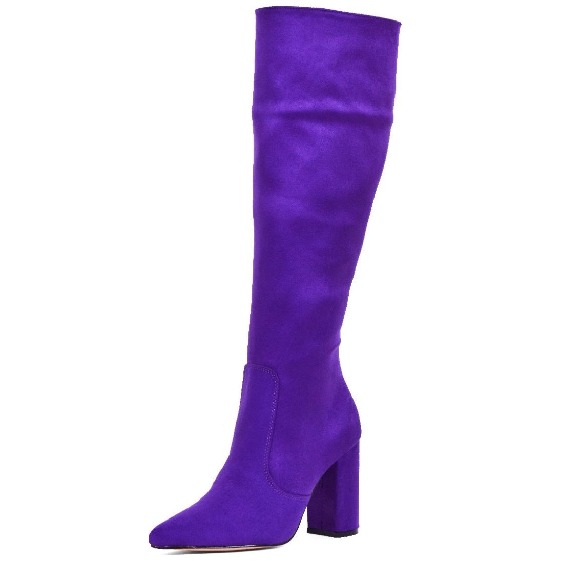 Botas altas moradas fashion