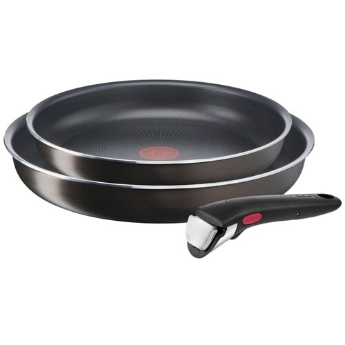 Set 2 Sartenes 24" Y 28" con Asa Movible Easy Plus Ingenio T-Fal