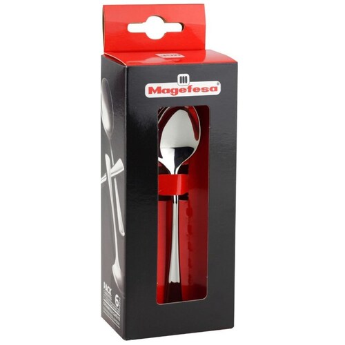 Set 6 Cucharas Noble para Café Magefesa