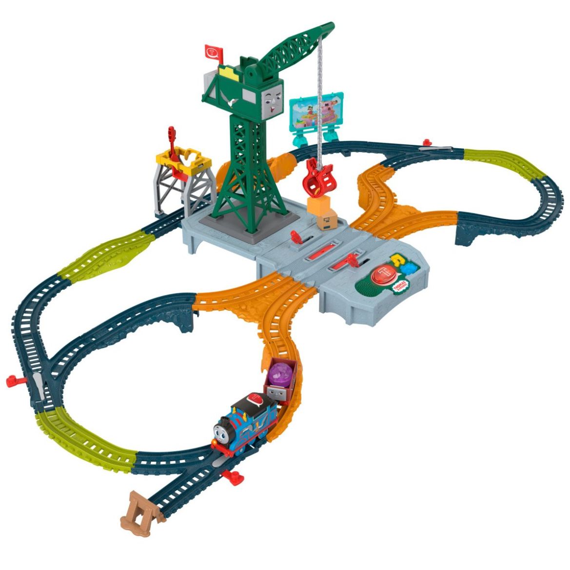 Thomas Friends Pista Set Tren Parlante Cranky Delivery Mattel