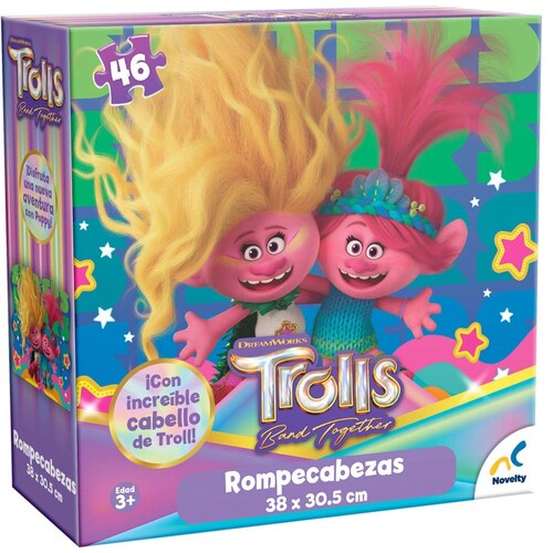 Rompecabezas Peluche Trolls 3 Novelty