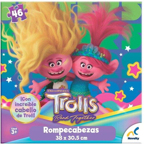 Rompecabezas Peluche Trolls 3 Novelty