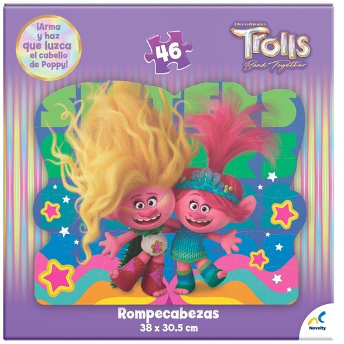 Rompecabezas Peluche Trolls 3 Novelty