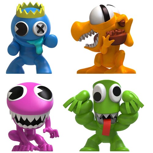 Rainbow Friends - 4Pz de Figuras Coleccionables  Ruz