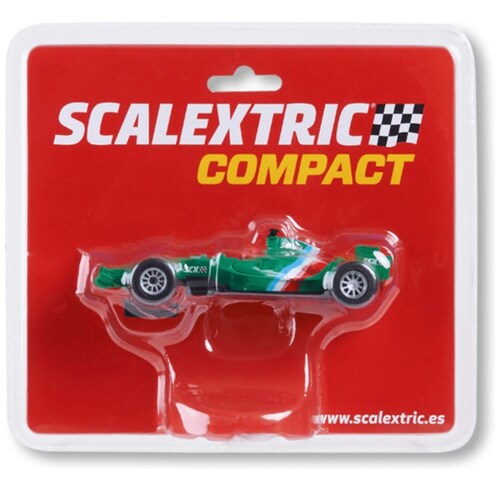 Coche de Carreras Compacto Formula F-Verde  Scalextric