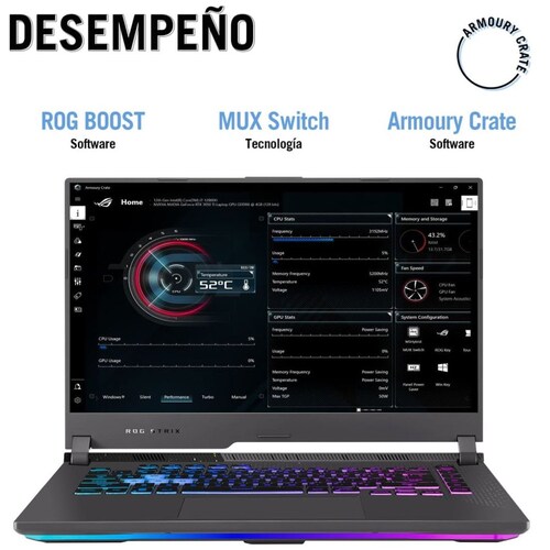 Laptop Gamer Asus15.6" Rog G513Rc-Hn091W R7-6800Hs 16G 512Ssd Nvidia Rtx 3050