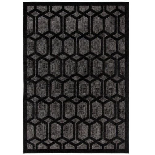 Tapete Creta 1.80 X 1.20 Negro Abadi