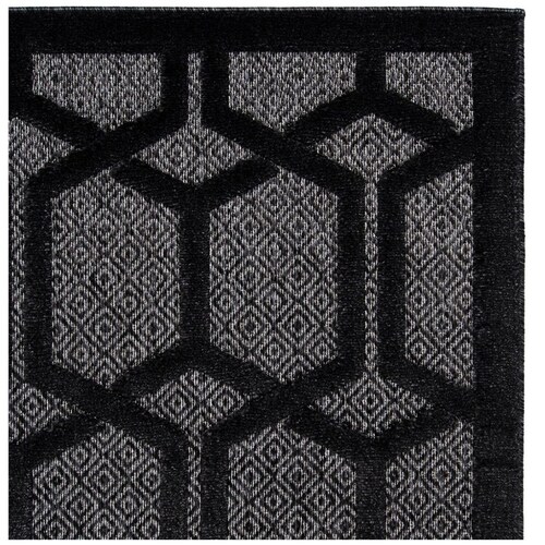 Tapete Creta 1.80 X 1.20 Negro Abadi