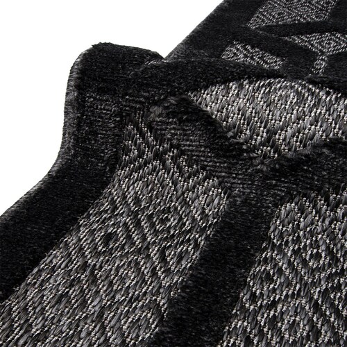 Tapete Creta 1.80 X 1.20 Negro Abadi