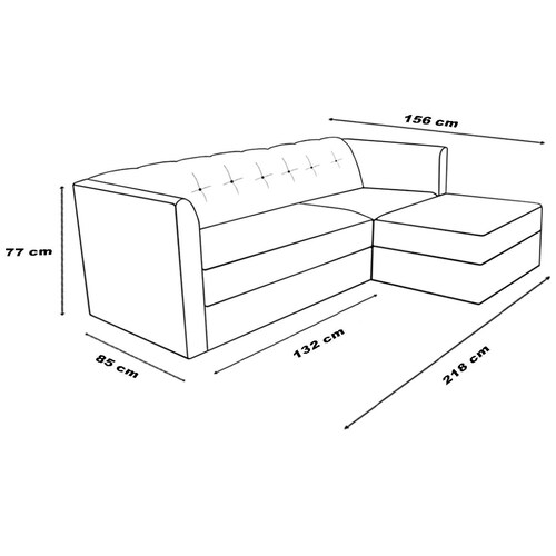 Sala Modular Nicoll Gris Dimex