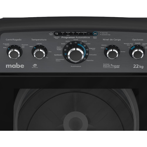 Lavadora Mabe Carga Superior 22Kg Lma72215Wdaba0 Diamond Gray