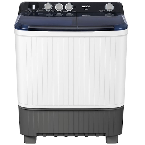 Lavadora Mabe 2 Tinas 18Kg Lmdx8124Hbab0 Blanca